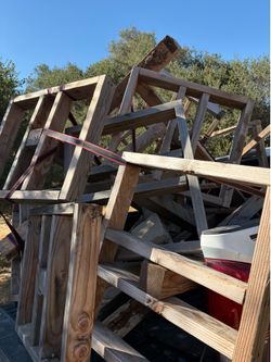 Dragon fruit wooden trellis