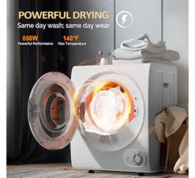 ROVSUN 1.5 Cu.Ft. Tumble Dryer with Classic Knob Control  Brand new in box - Assembly is required  cash only  Pickup only (Anaheim)