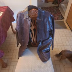 Brown Leather Jacket. 