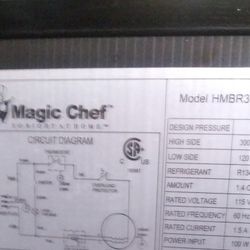 Magic Chef Mini Refrigerator Freezer