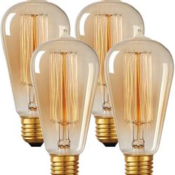 6pc vintage incandecent light bulbs