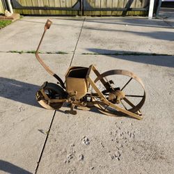 Antique Man Powered Plant And Seed Machine