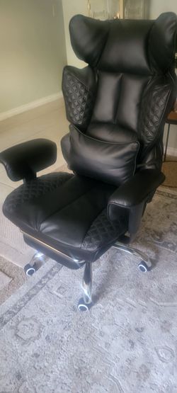 Black Leather Gaming Chair