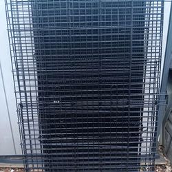 New MidWest Collapsible Metal Dog Playpen, Black, 48"L x 48"W x 30"H.