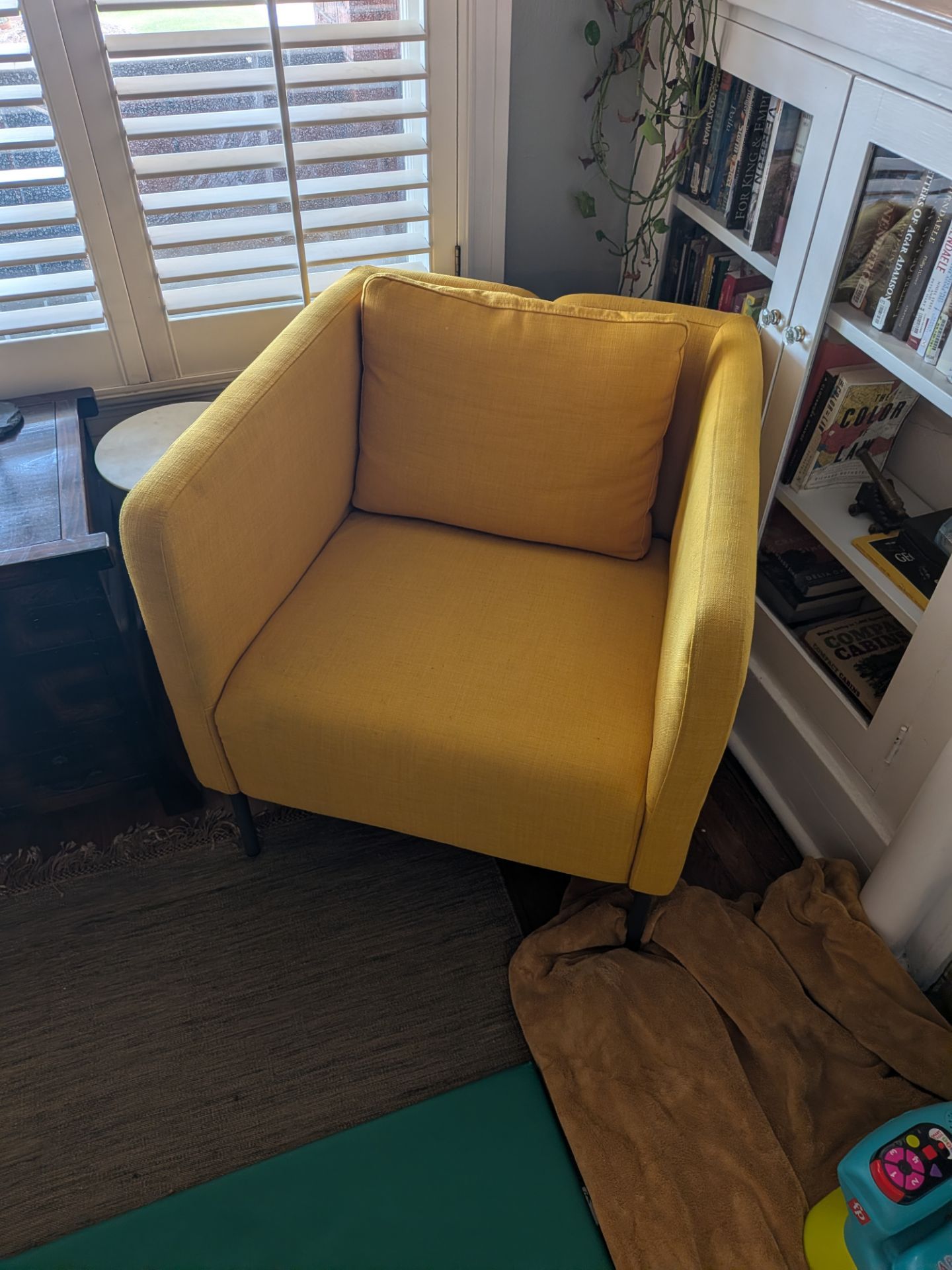 Yellow Ikea chair