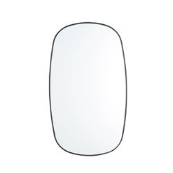 Origin Black Framed Pill Shaped Mirror New