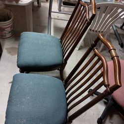 2 Dining Table Chairs -Solid Wood
