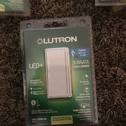 Lot Of 3 Lutron Sunnata LED+ Touch Dimmer - White (STCL-153MH-WH)