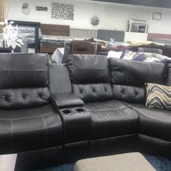 Leather Sectional 
