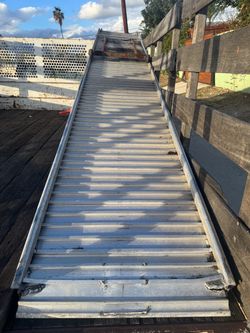 Aluminum ramp for work truck asking 300 or best offer