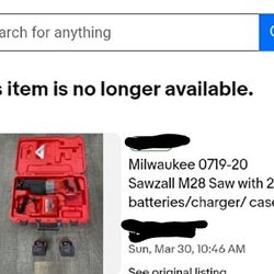 Milwaukee M28 18V Cordless Sawzall Kit