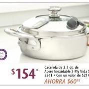 Cacerola De 2.5 Qt Vida Sana