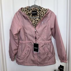DKNY Girls Fleece Lined Jacket, Size L(14/16)