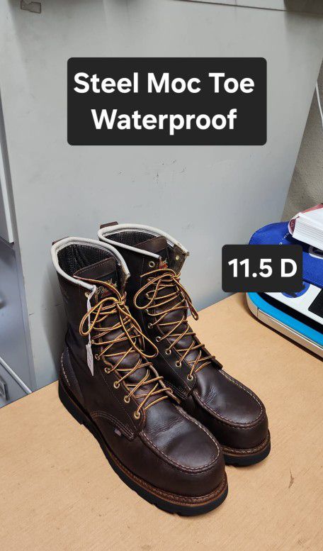Thorogood Work Boot Size 11.5 D STEEL MOC TOE 