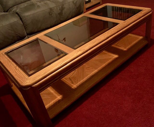 Wood Coffee table and Console Table