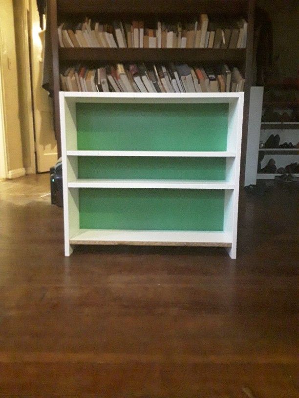 Mini Shelf Green And White Two-tone