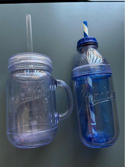 Aladdin Mason Kitchen Insulated Mason Jar Tumbler 20 oz. Travel Mug + Another Bottle