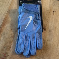 Size XXL Nike Alpha Huarache Elite Batting Gloves Baseball UNC Blue CV0720-431
