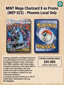 Mega Charizard X ex Promo (MEP 023) - Near Mint - Phoenix Local