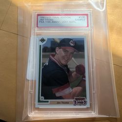 Psa Sample Flip 10th Aniv 2001 Natl Jim Thome Rookie 1991 Upper Deck