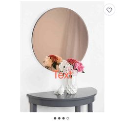 copper gorgeous mirror 27 3/4 “ round