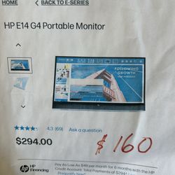 Portable Computer Monitor 14”