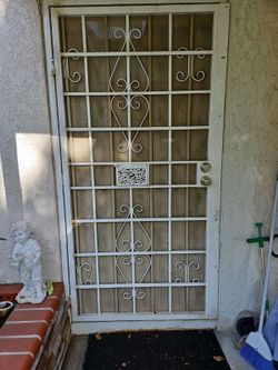 Wrought Iron Security Screen Door