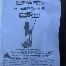 Central Machinery Mortising Machine 