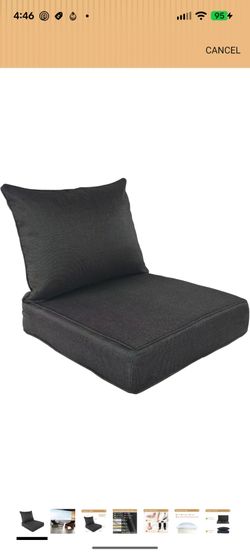 Outdoor Chair Cushions for Patio Furniture,25x25x5 Replacement Couch Cushion Set for Wicker Glider Rocking Chairs Loveseat Sectional Sofa,Thick Out Do