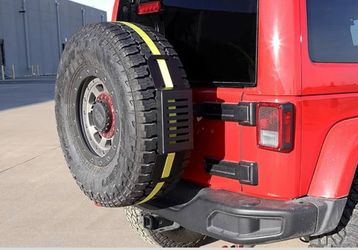 Overland Spare Tire Accessory Mount,Black