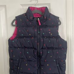 Tommy Hilfiger Kids’ reversible puffer vest size 7 