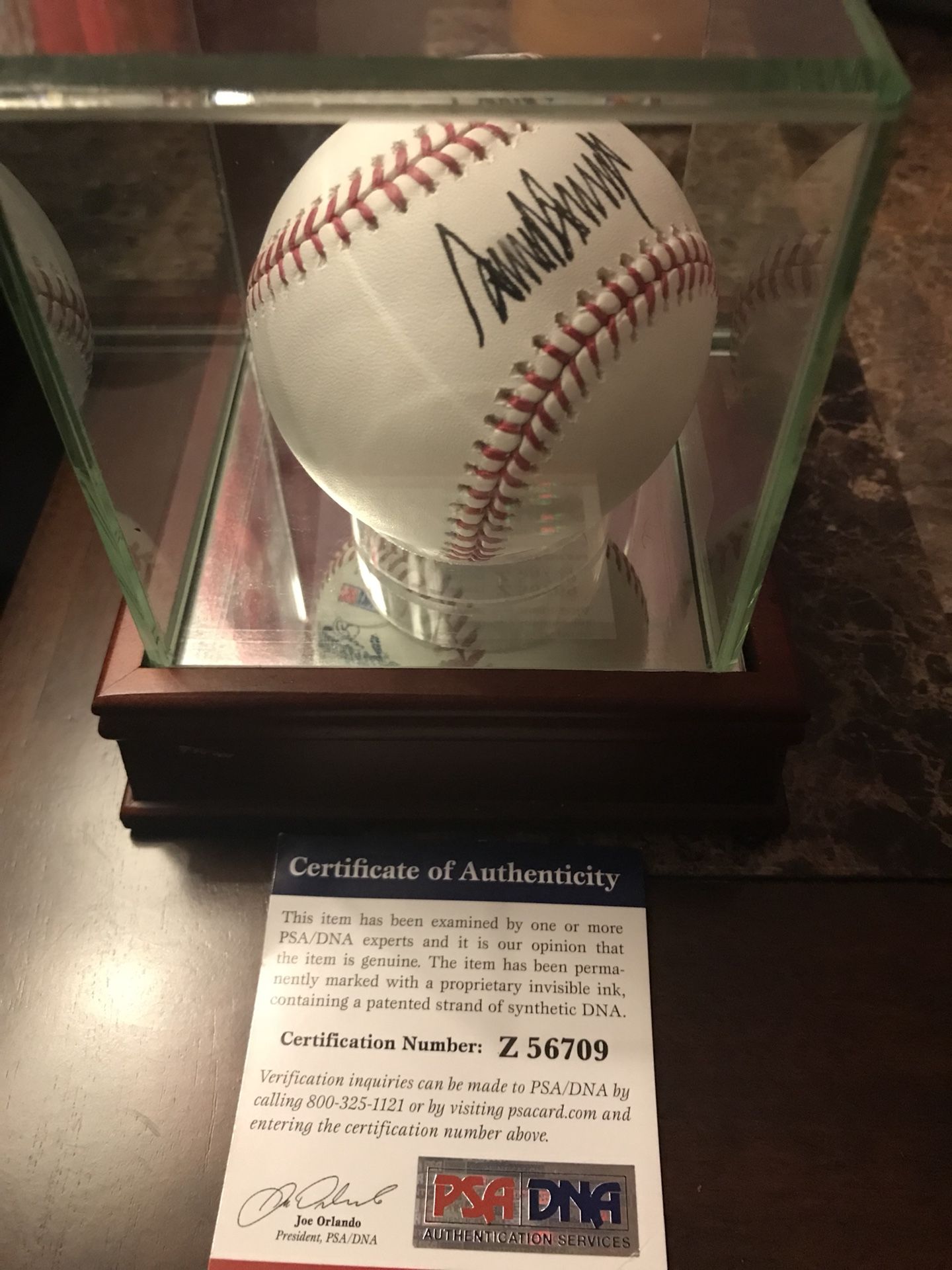Super Rare Donald Trump Autographed Baseball! With COA!