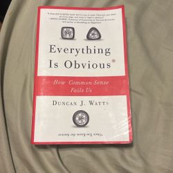 Everything Is obvious Book 