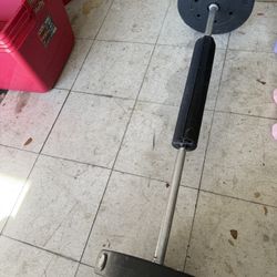 Workout Barbell With Weights