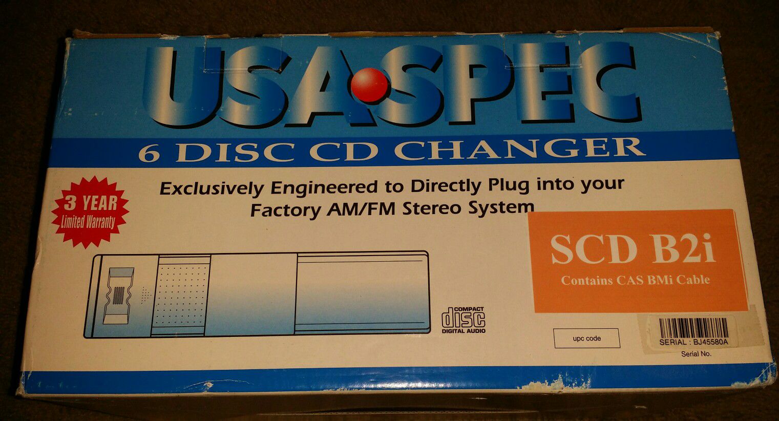 6 Disc Car Audio CD Changer