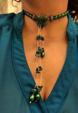 Rice pearl choker 15’