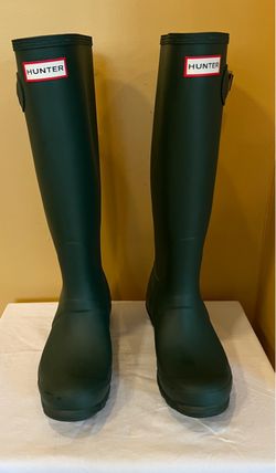 New Hunter Tall Rain Boots Dark Green