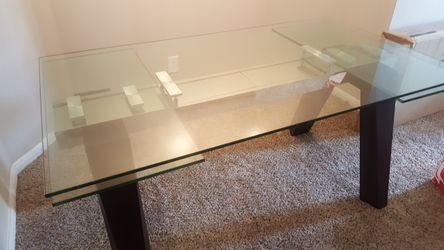 Glass top table or desk