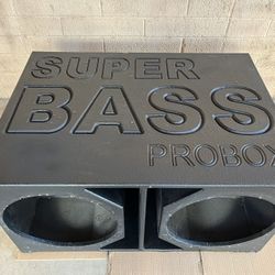 Super Bass Heavy Duty Probox For 2-15 Inch Subwoofers -$165 