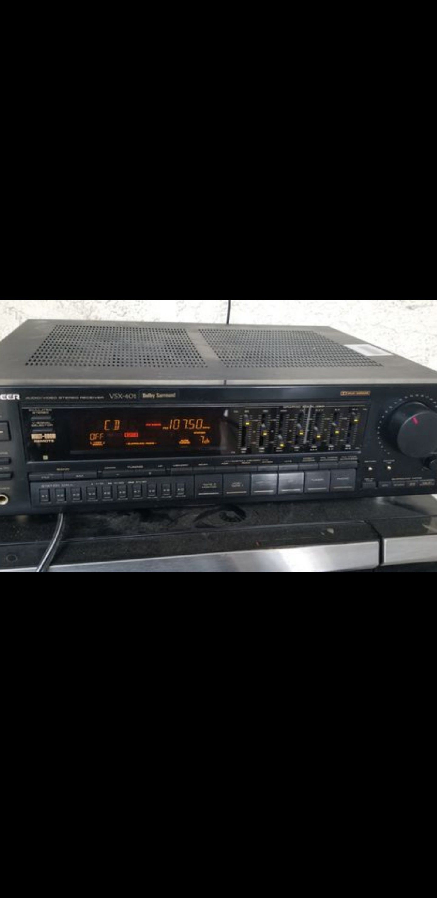 Pioneer 400 watt receiver with eq