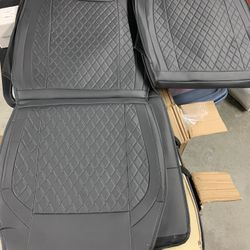 MotorBox Prestige Premium Seat Covers, Semi-Custom Fit Car Seat Covers Full Set, Automotive Interior Cover for Car Truck Van SUV, Made with Faux Leath