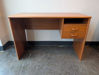Warm Toned Wood Console Desk
