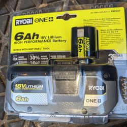 Ryobi 6ah Battery 18 V Lithium 