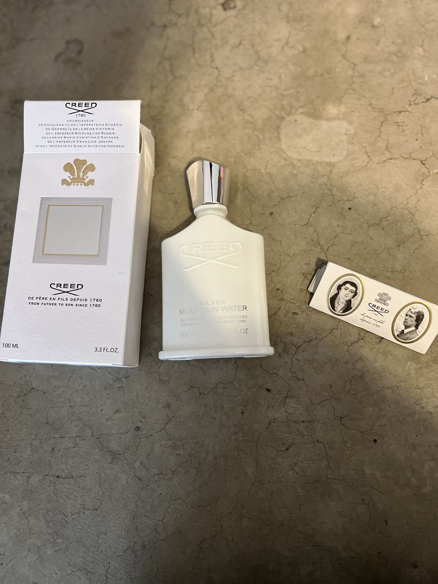 Creed Silver Mountain Water 100ml New