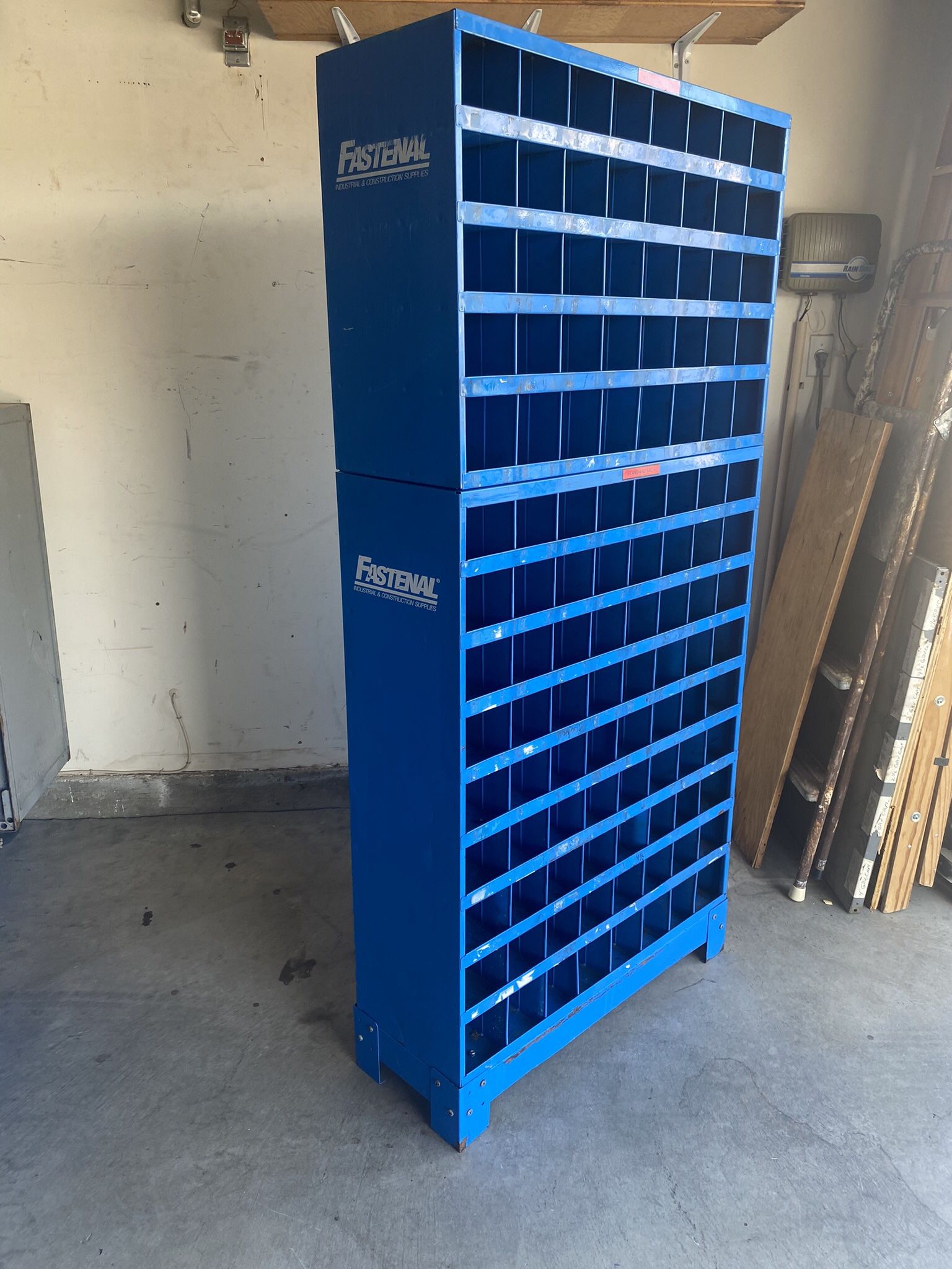 FASTENAL DURHAM 2 PART ORGANIZER 72 COMPARTMENT STORAGE PARTS BIN ...