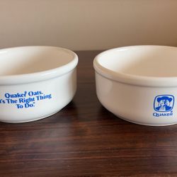 Vintage Quaker Oat Cereal Bowls