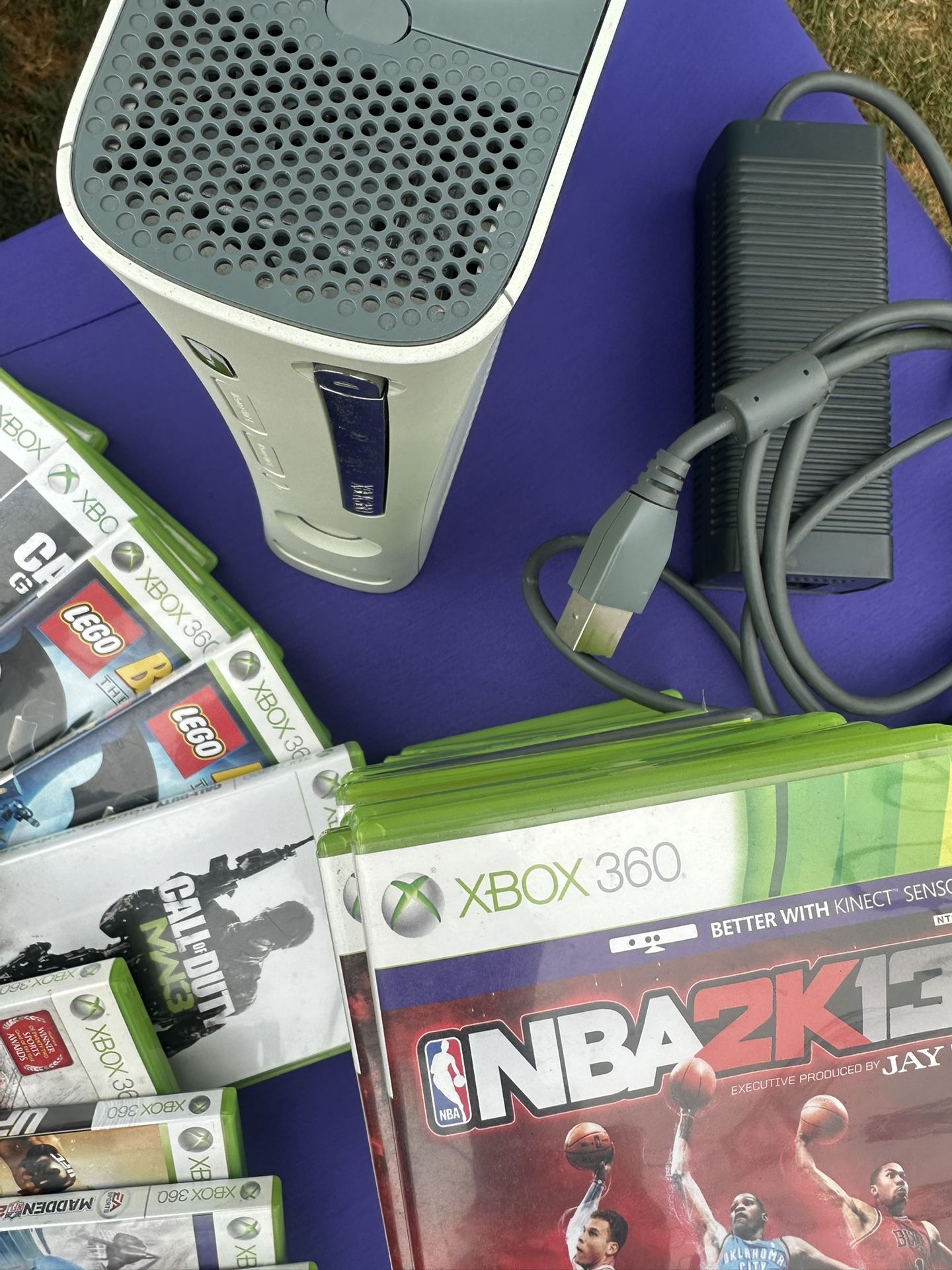 🎮 Xbox 360 Console Bundle + 20+ Games & 2 Controllers