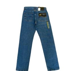 NWT Lee Mens Regular Fit Straight Leg Jeans Denim Pants Pepper Stonewash (contact info removed)