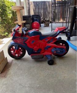 Spider-Man motorcycle for kid