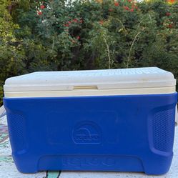 Blue Igloo Cooler 